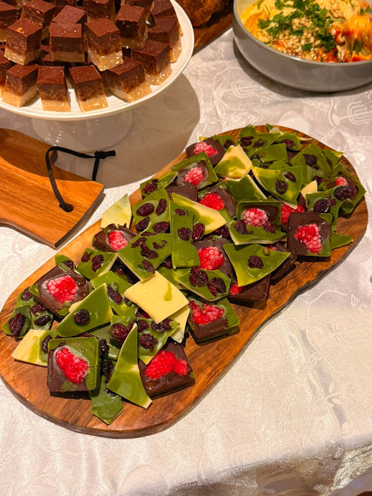 White Chocolate Matcha Bark (no refined sugar or dairy)