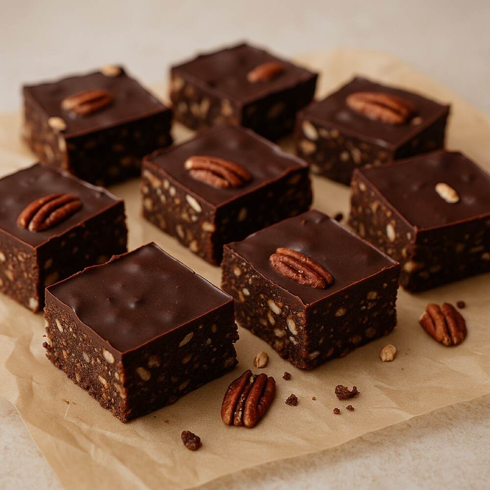 Puffed Rice Rocky Road Brownies