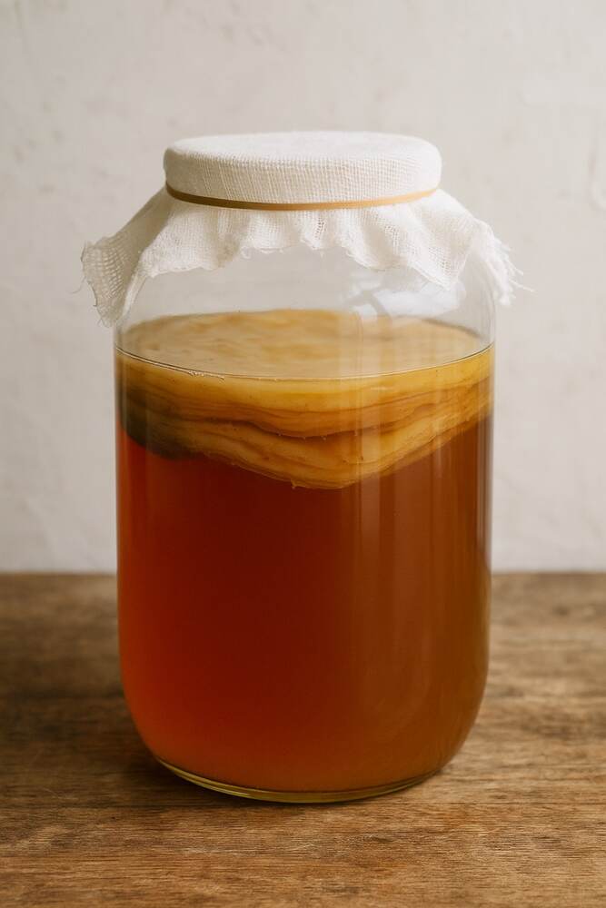 Home-Brewed Kombucha Tea