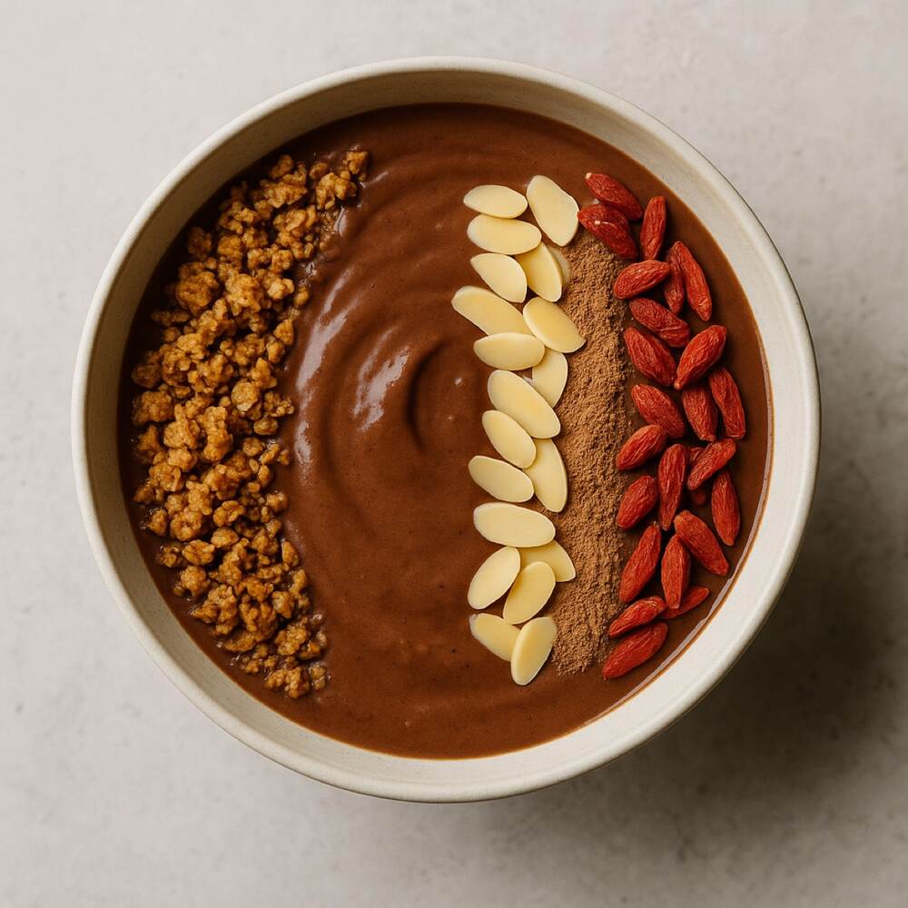 Chocolate Chai Baobab Smoothie Bowl