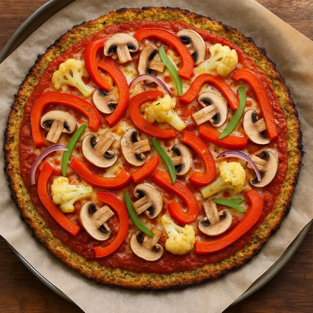 Zucchini & Cauliflower Gluten Free Pizza Base