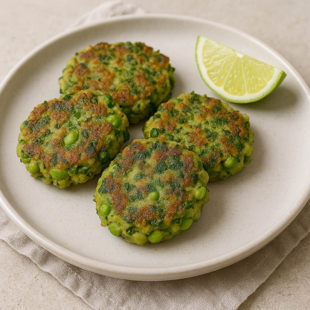Pea & Edamame Fritters (for baby led weaning and generally humans who like food!)