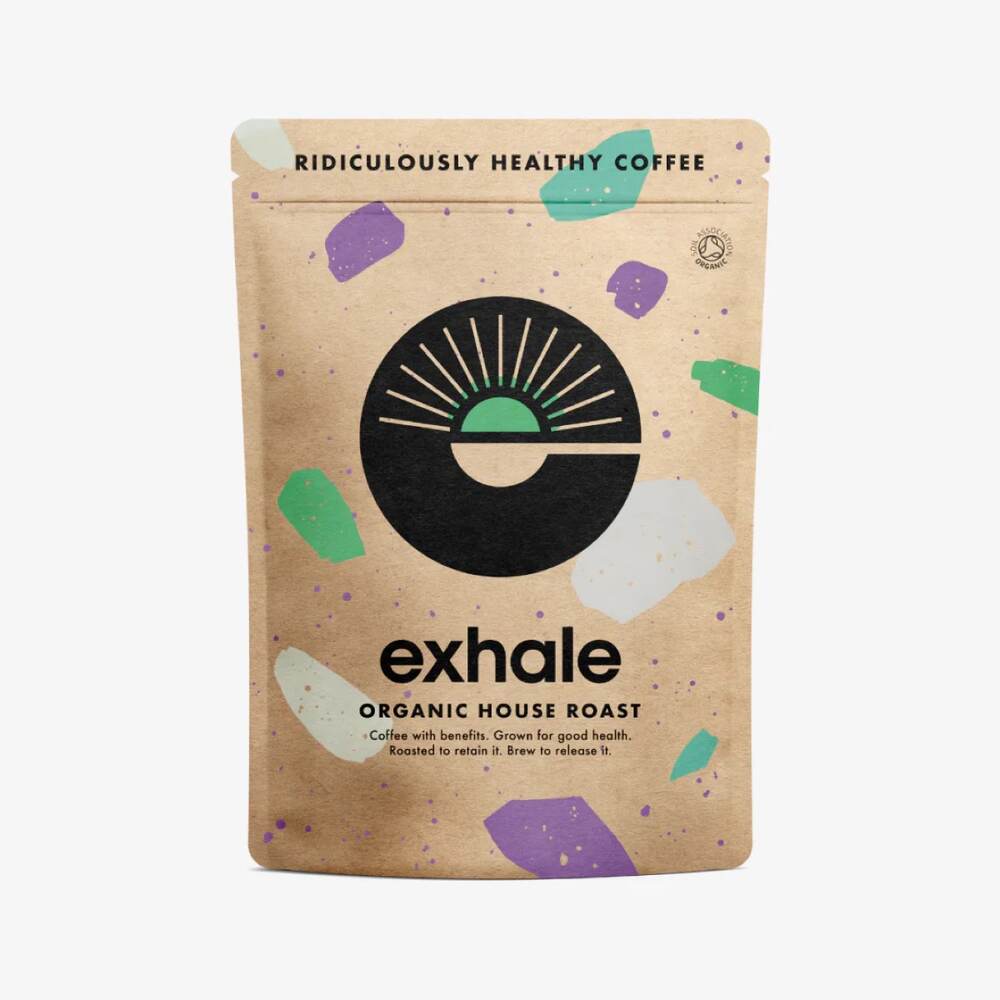 Exhale Medium Roast Mycotoxin-free Organic Coffee