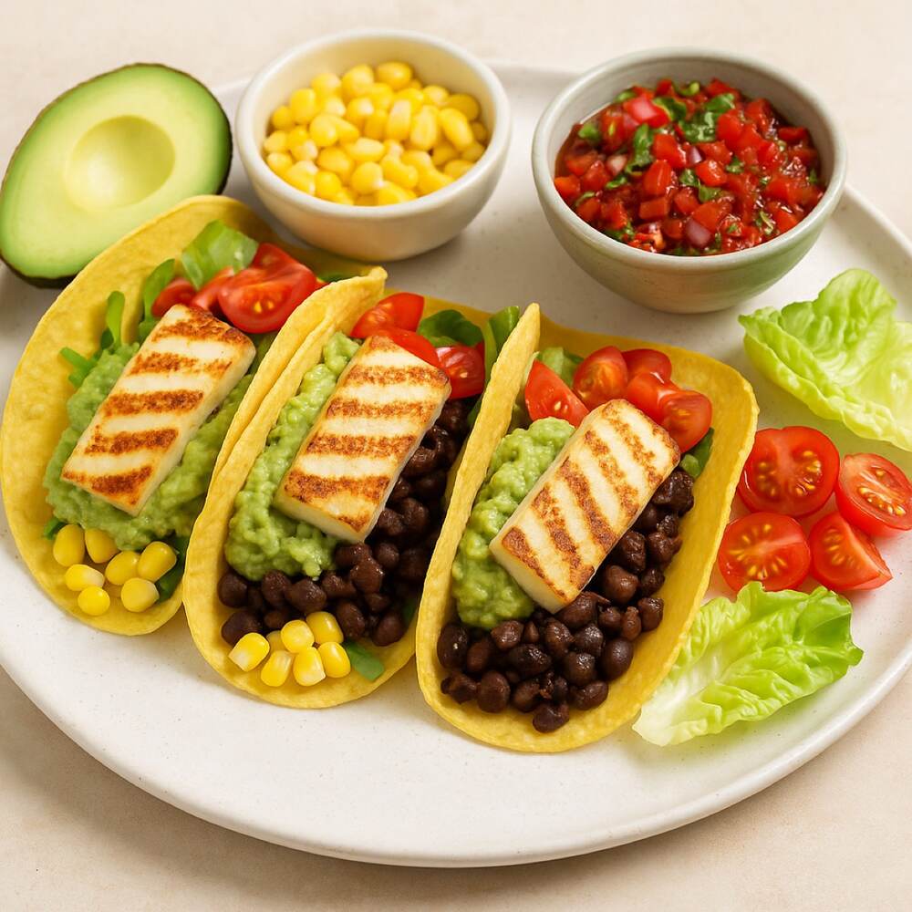 Grilled Halloumi Tacos