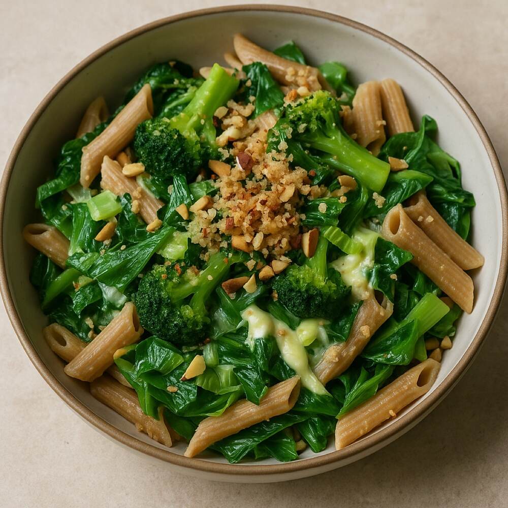 Easy Cheesy Green Pasta