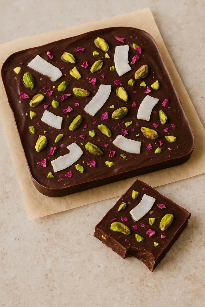 Rose Pistachio Chocolate Bark