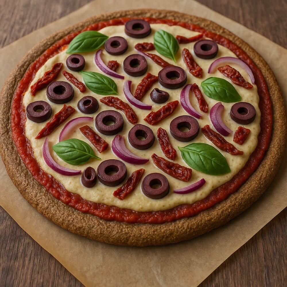 Gluten-free Zucchini & Buckwheat Pizza
