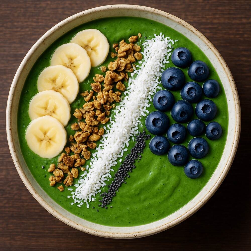 Green Goddess Spirulina Smoothie Bowl