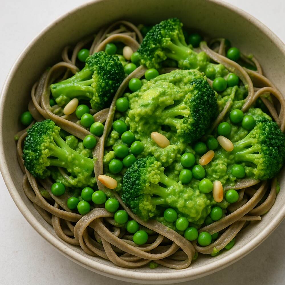 Broccoli & Pea Buckwheat Pasta