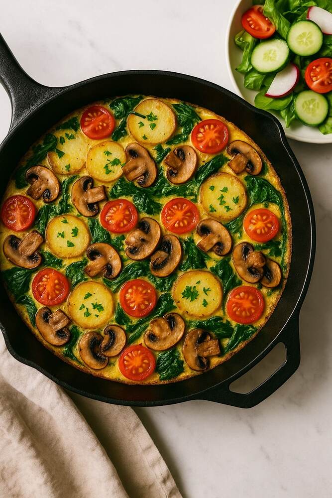Mushroom & Spinach Frittata