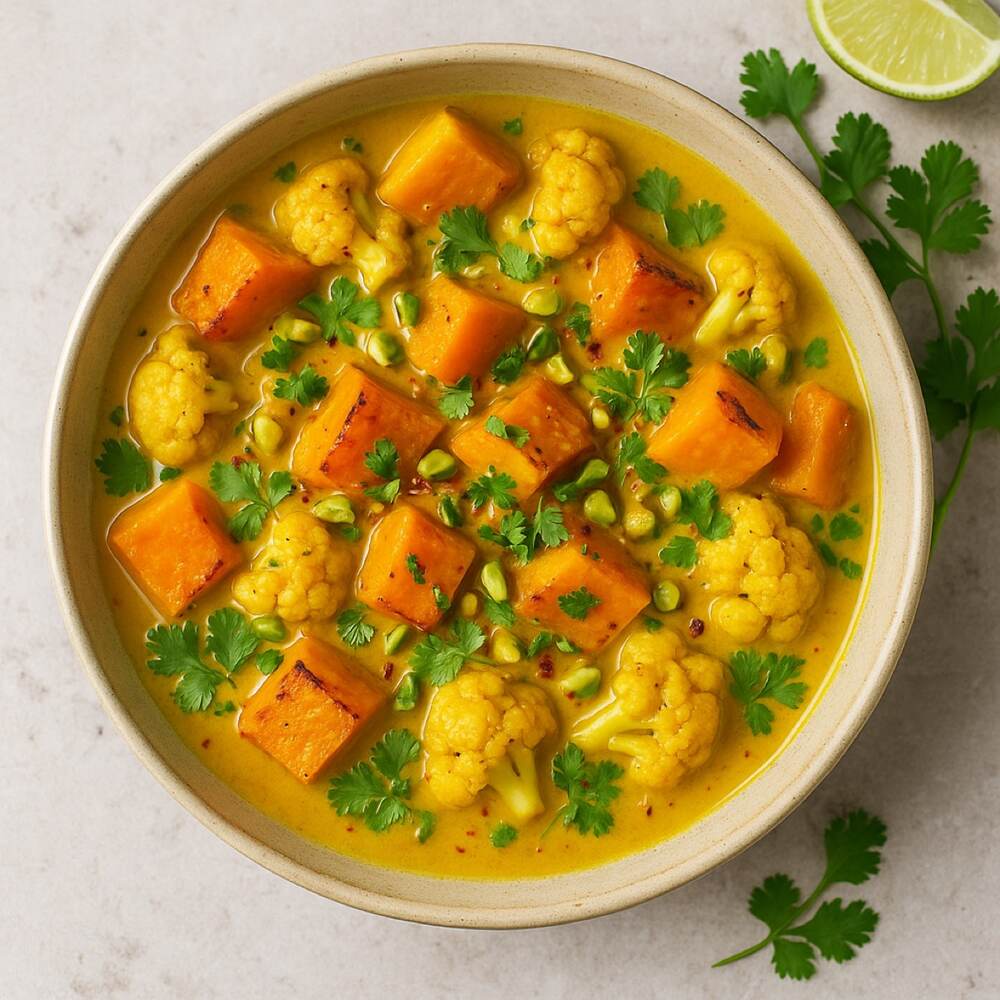 Sweet Potato Coconut Lemongrass Curry