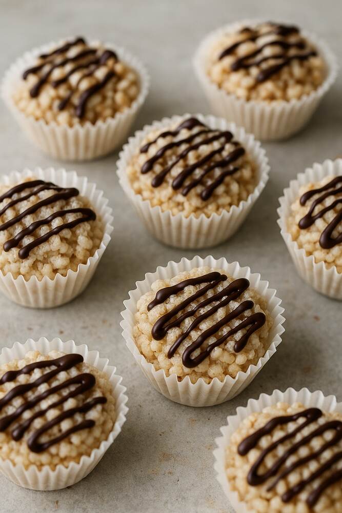 Chocolate & Coconut Puffed Rice Cakes