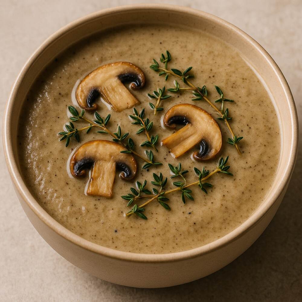 Cream of Mushroom and Thyme Soup