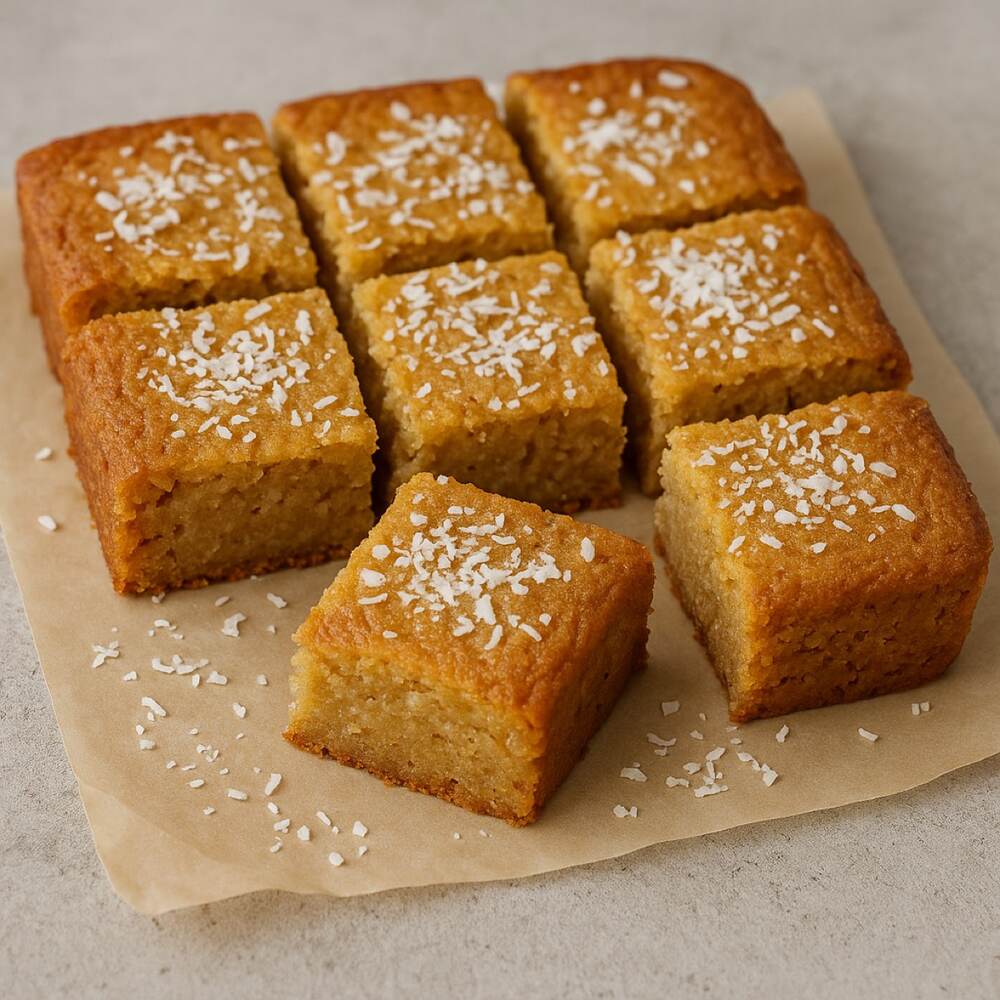Peanut Butter & Coconut Blondies