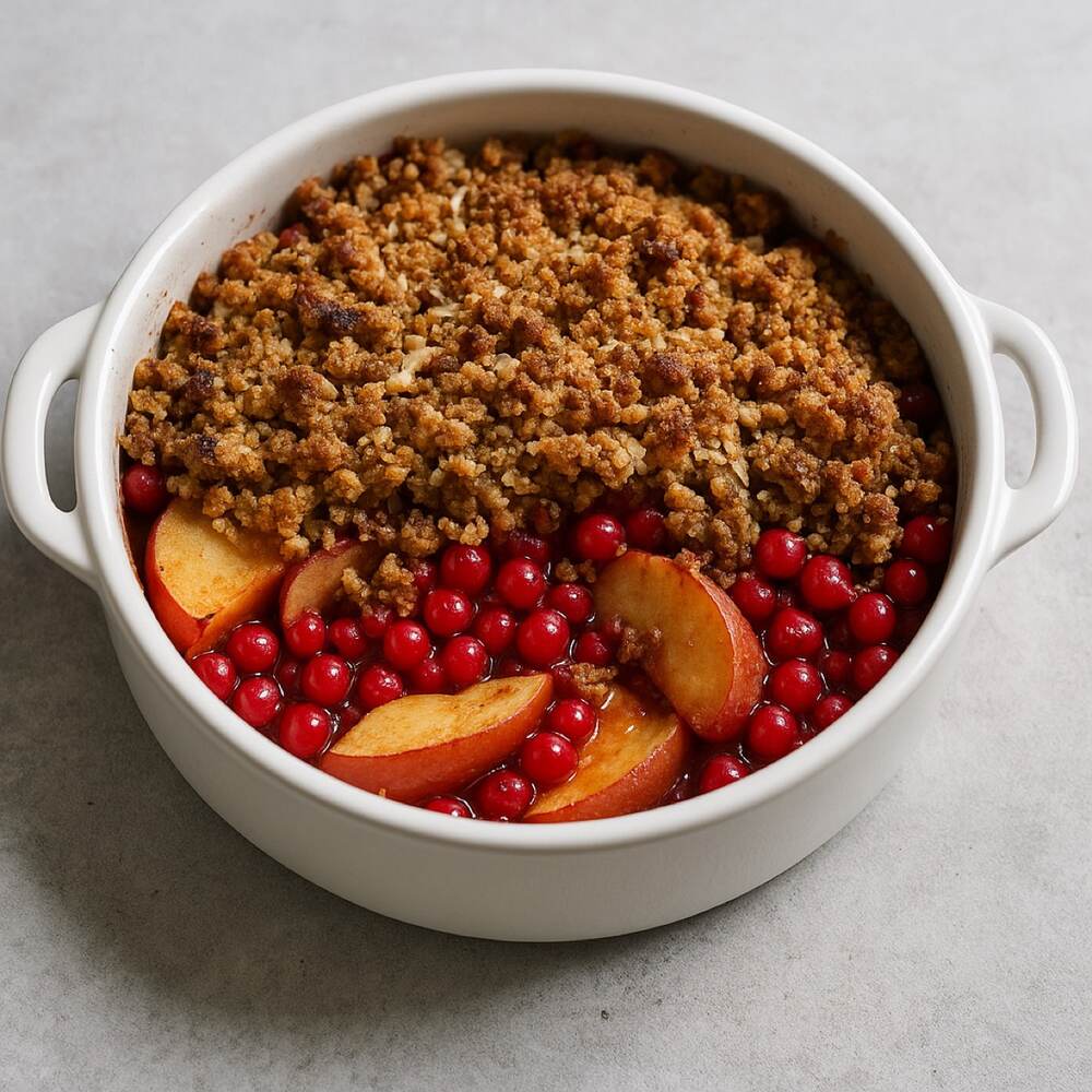 Apple & Redcurrant Crumble