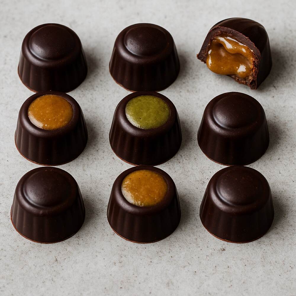 Maca-Chilli and Lemongrass-Wheatgrass Chocolates