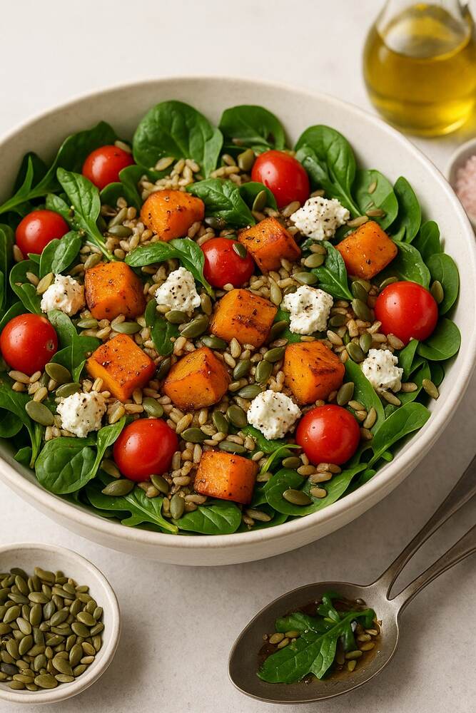 Roasted Butternut and Goat's Cheese Salad