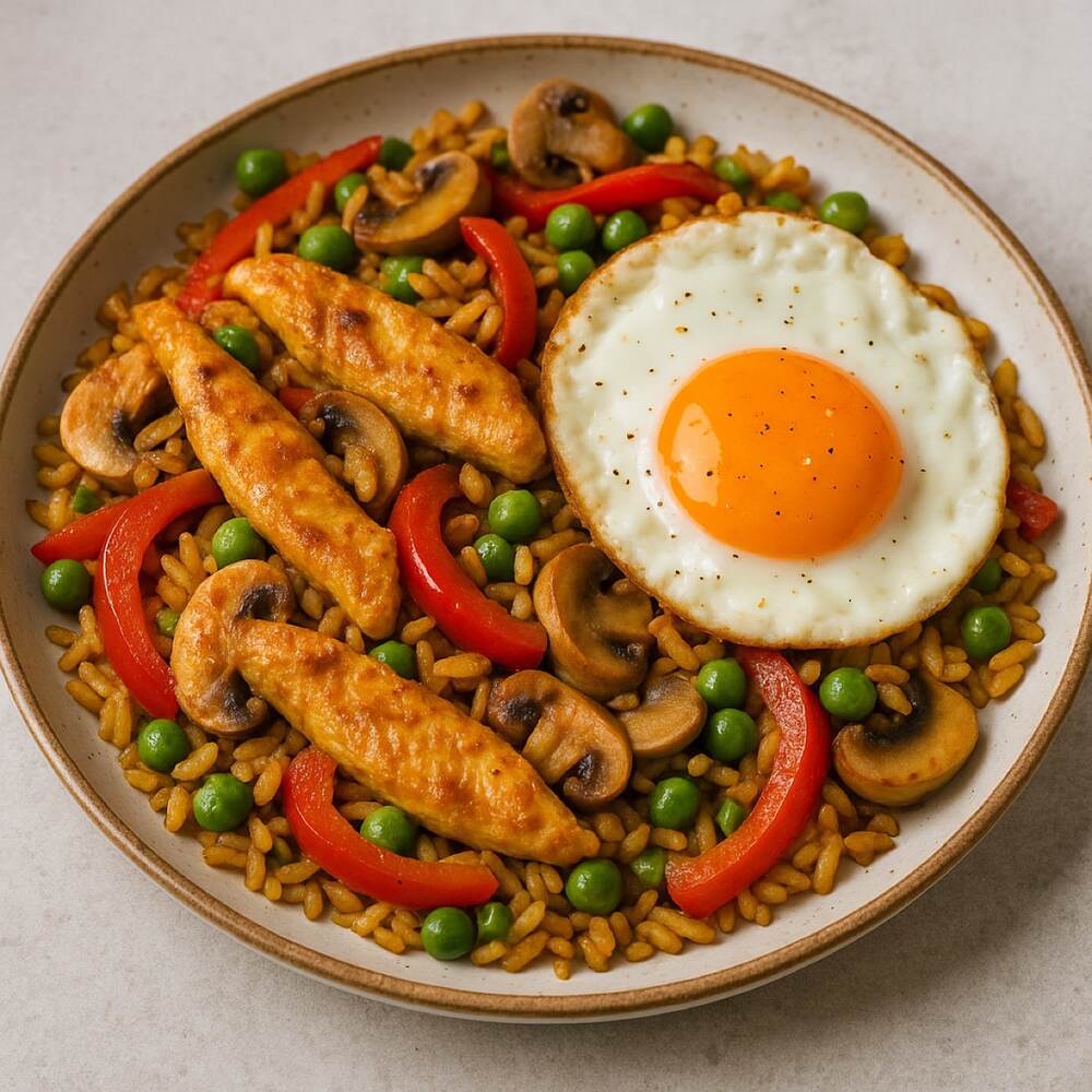 Easy Chicken Rice Vegetable Dinner