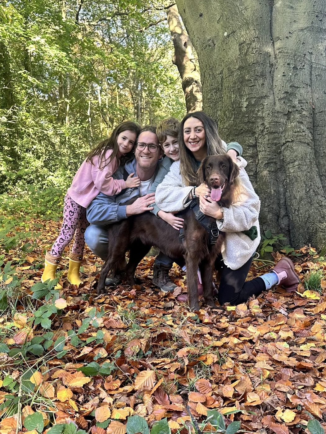 Lauren with her husband Daniel and their family