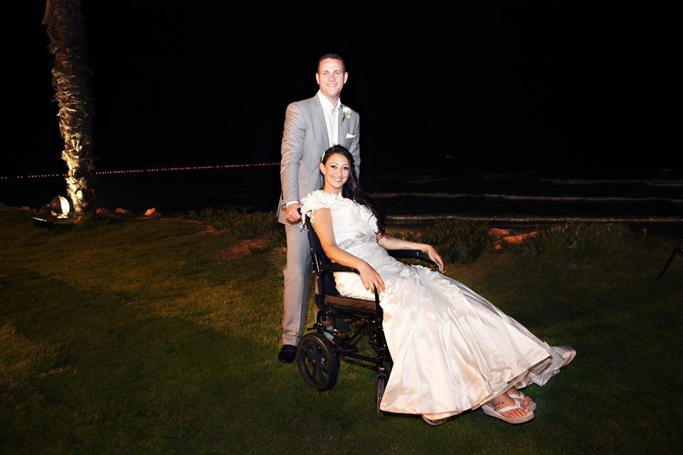 I spent my whole wedding in a wheelchair, in excruciating pain.