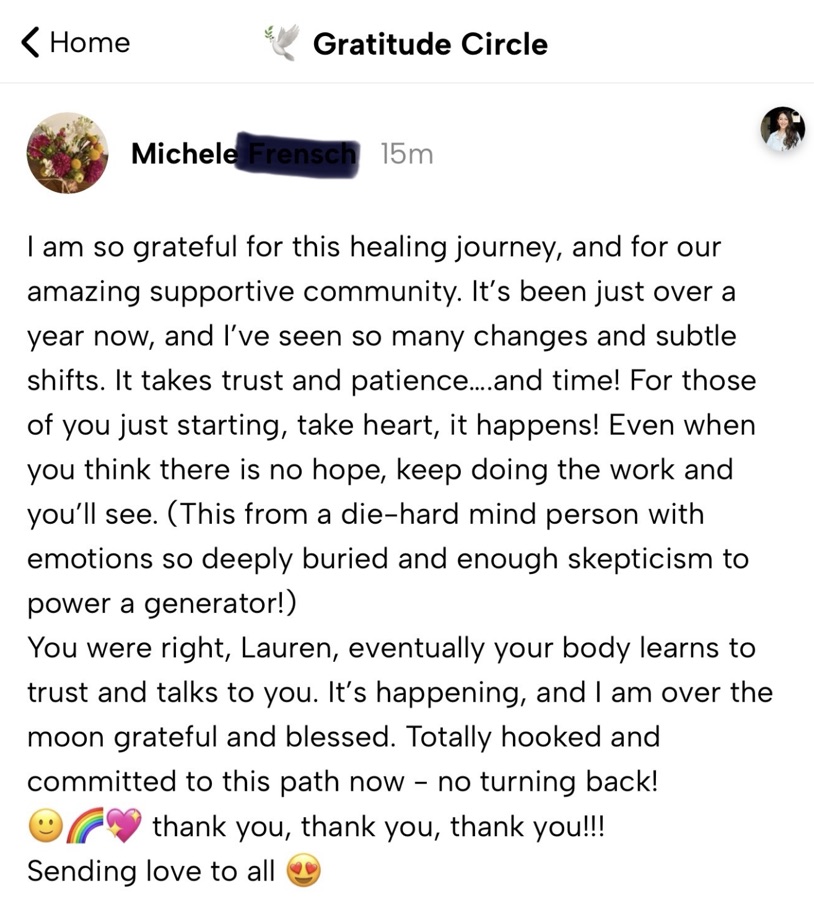 Michele, a year into RISE, on the changes and shifts she has seen